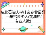 东北石油大学什么专业最好，一年招多少人(东油热门专业人数)