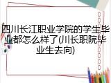 四川长江职业学院的学生毕业都怎么样了(川长职院毕业生去向)