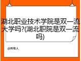 湖北职业技术学院是双一流大学吗?(湖北职院是双一流吗)