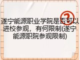 遂宁能源职业学院是否可以进校参观，有何限制(遂宁能源职院参观限制)