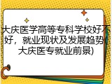 大庆医学高等专科学校好不好，就业现状及发展趋势(大庆医专就业前景)