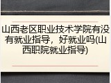 山西老区职业技术学院有没有就业指导，好就业吗(山西职院就业指导)