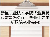 新星职业技术学院毕业后就业前景怎么样，毕业生去向(新职院就业去向)
