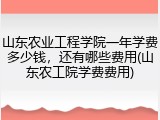 山东农业工程学院一年学费多少钱，还有哪些费用(山东农工院学费费用)