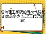 烟台理工学院的院校代码和邮编是多少(烟理工代码邮编)
