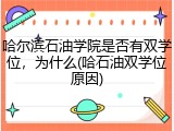 哈尔滨石油学院是否有双学位，为什么(哈石油双学位原因)