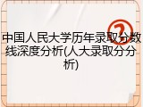 中国人民大学历年录取分数线深度分析(人大录取分分析)