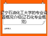 辽宁石油化工大学的专业设置概况介绍(辽石化专业概览)