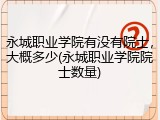 永城职业学院有没有院士，大概多少(永城职业学院院士数量)