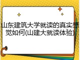 山东建筑大学就读的真实感觉如何(山建大就读体验)