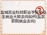 盐城农业科技职业学院毕业生就业大致去向如何(盐农职院就业去向)