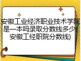 安徽工业经济职业技术学院是一本吗录取分数线多少(安徽工经职院分数线)