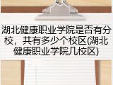 湖北健康职业学院是否有分校，共有多少个校区(湖北健康职业学院几校区)