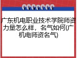 广东机电职业技术学院师资力量怎么样，名气如何(广机电师资名气)