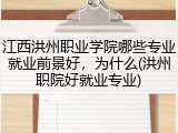 江西洪州职业学院哪些专业就业前景好，为什么(洪州职院好就业专业)