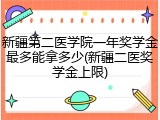 新疆第二医学院一年奖学金最多能拿多少(新疆二医奖学金上限)