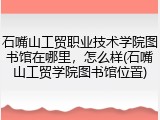 石嘴山工贸职业技术学院图书馆在哪里，怎么样(石嘴山工贸学院图书馆位置)