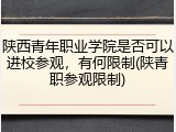 陕西青年职业学院是否可以进校参观，有何限制(陕青职参观限制)