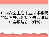 广西安全工程职业技术学院的普通专业和特色专业详解(桂安职院专业解析)