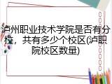 泸州职业技术学院是否有分校，共有多少个校区(泸职院校区数量)