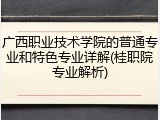 广西职业技术学院的普通专业和特色专业详解(桂职院专业解析)
