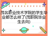 茂名职业技术学院的学生毕业都怎么样了(茂职院毕业生去向)