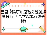西昌学院历年录取分数线深度分析(西昌学院录取线分析)