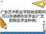 广东艺术职业学院就读期间可以申请哪些奖学金(广艺职院奖学金种类)