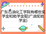 广东石油化工学院有哪些奖学金和助学金呢(广油奖助学金)