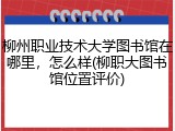 柳州职业技术大学图书馆在哪里，怎么样(柳职大图书馆位置评价)