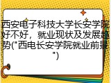 西安电子科技大学长安学院好不好，就业现状及发展趋势("西电长安学院就业前景")