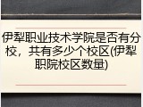 伊犁职业技术学院是否有分校，共有多少个校区(伊犁职院校区数量)