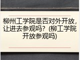 柳州工学院是否对外开放，让进去参观吗？(柳工学院开放参观吗)