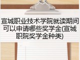 宣城职业技术学院就读期间可以申请哪些奖学金(宣城职院奖学金种类)