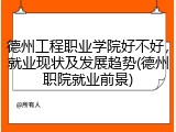 德州工程职业学院好不好，就业现状及发展趋势(德州职院就业前景)
