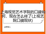 上海视觉艺术学院的口碑如何，现在怎么样了(上视艺院口碑现状)