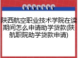 陕西航空职业技术学院在读期间怎么申请助学贷款(陕航职院助学贷款申请)