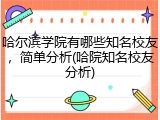 哈尔滨学院有哪些知名校友，简单分析(哈院知名校友分析)