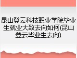 昆山登云科技职业学院毕业生就业大致去向如何(昆山登云毕业生去向)