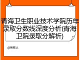 青海卫生职业技术学院历年录取分数线深度分析(青海卫院录取分解析)