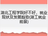湖北工程学院好不好，就业现状及发展趋势(湖工就业前景)