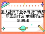 重庆能源职业学院能否保研，原因是什么(重能职院保研原因)