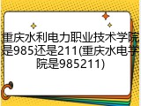 重庆水利电力职业技术学院是985还是211(重庆水电学院是985211)