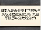 湖南九嶷职业技术学院历年录取分数线深度分析(九嶷职院历年分数线分析)