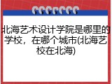 北海艺术设计学院是哪里的学校，在哪个城市(北海艺校在北海)