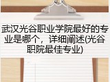 武汉光谷职业学院最好的专业是哪个，详细阐述(光谷职院最佳专业)