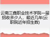 云南三鑫职业技术学院一届招收多少人，最近几年(云职院近年招生数)