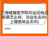 上海健康医学院毕业后就业前景怎么样，毕业生去向(上健医就业去向)