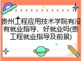 贵州工程应用技术学院有没有就业指导，好就业吗(贵工程就业指导及前景)