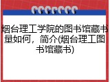 烟台理工学院的图书馆藏书量如何，简介(烟台理工图书馆藏书)
